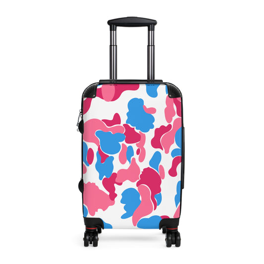 Dev-Camo Pink/Blue Suitcase