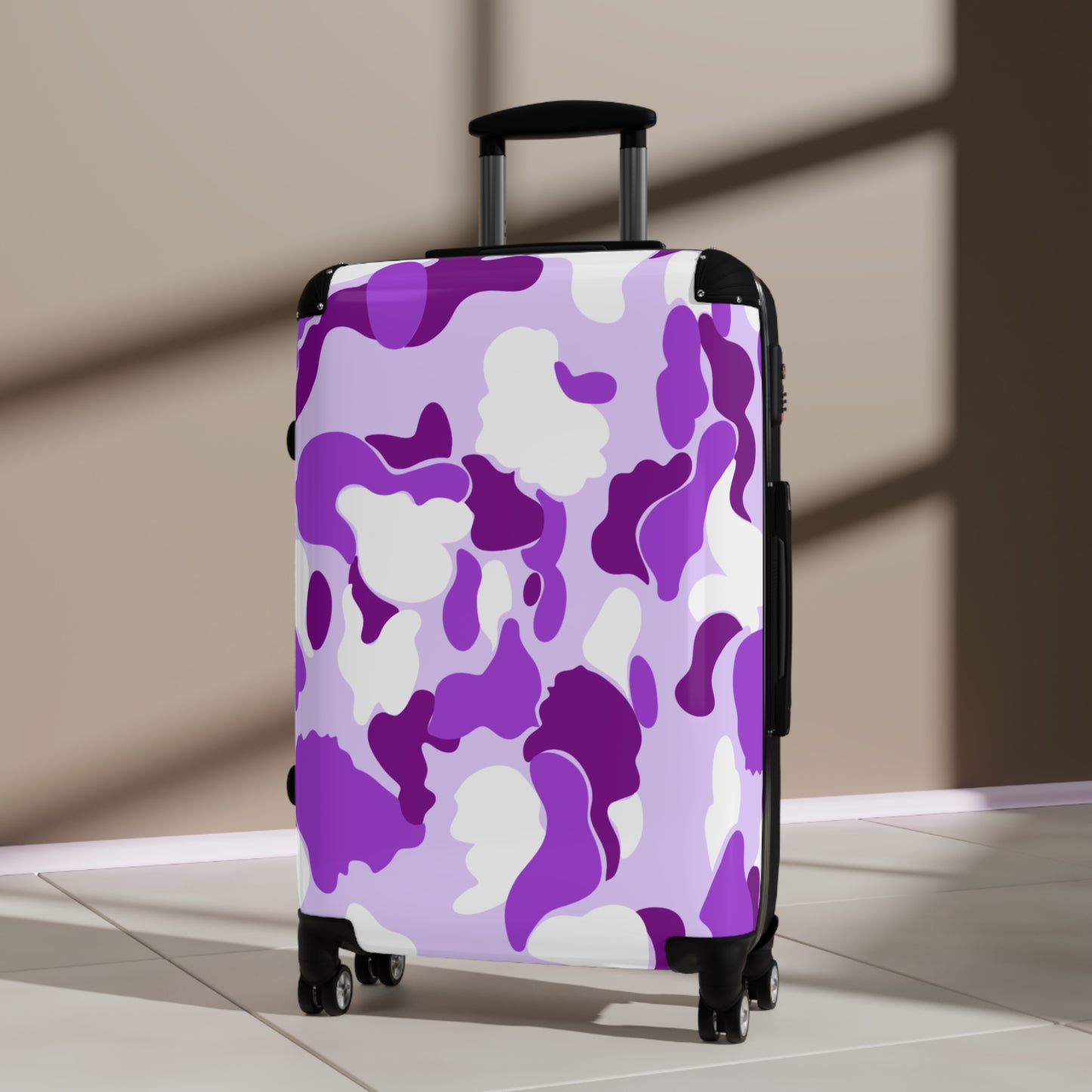 Dev-Camo Purple/White Suitcase