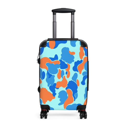 Dev-Camo Blue/Orange Suitcase