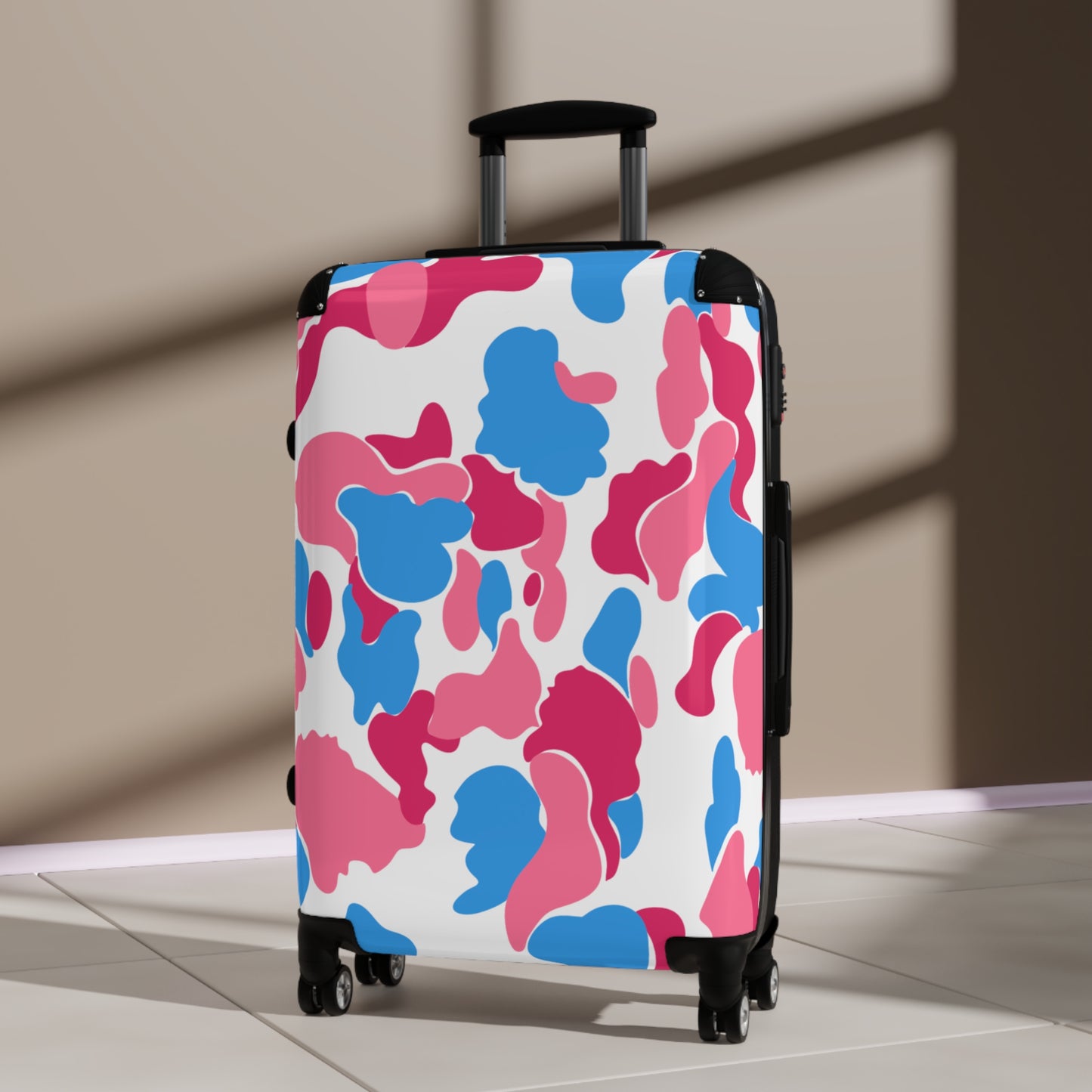 Dev-Camo Pink/Blue Suitcase