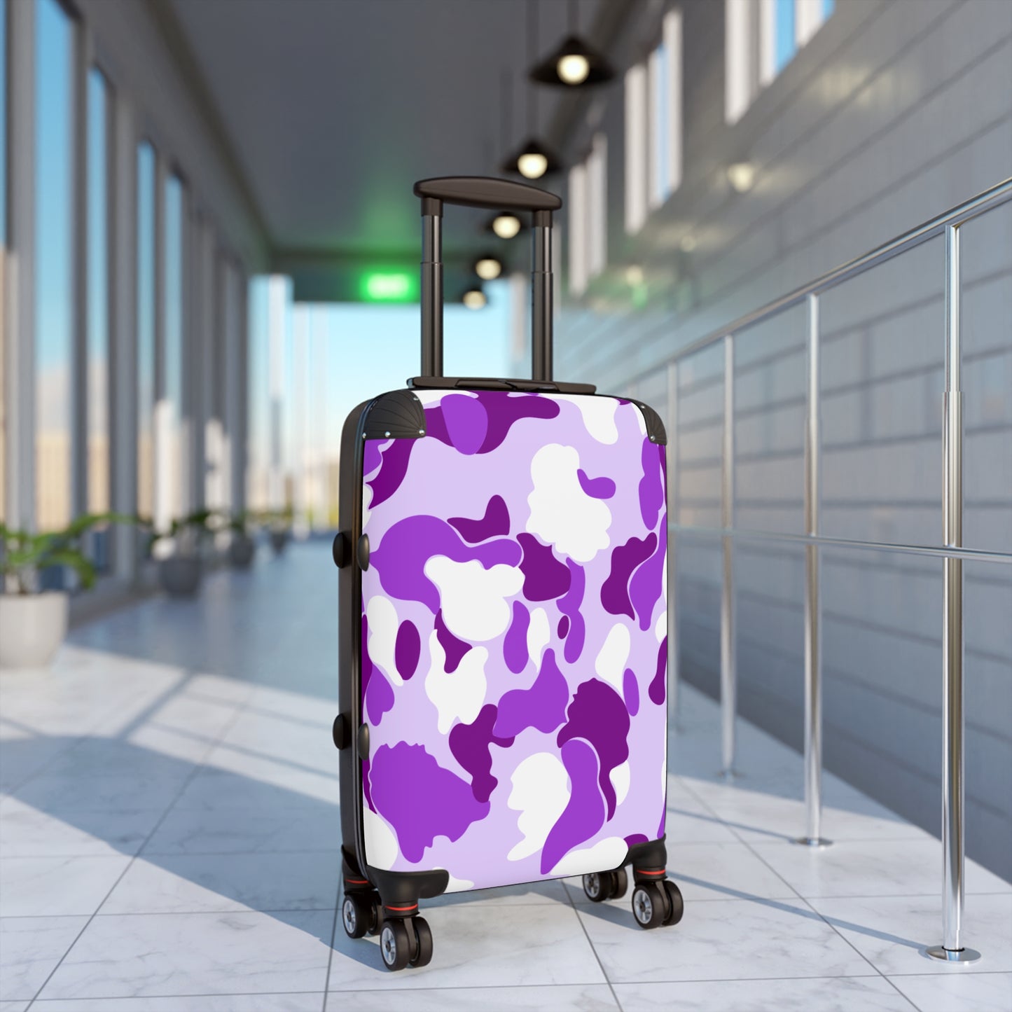 Dev-Camo Purple/White Suitcase