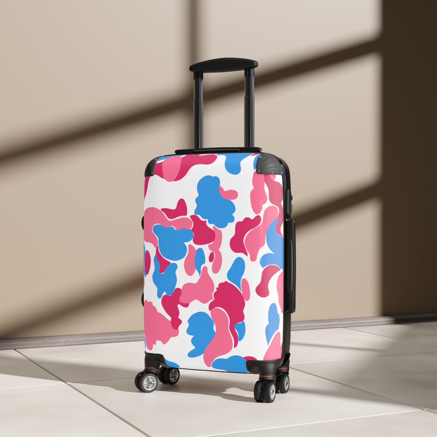 Dev-Camo Pink/Blue Suitcase