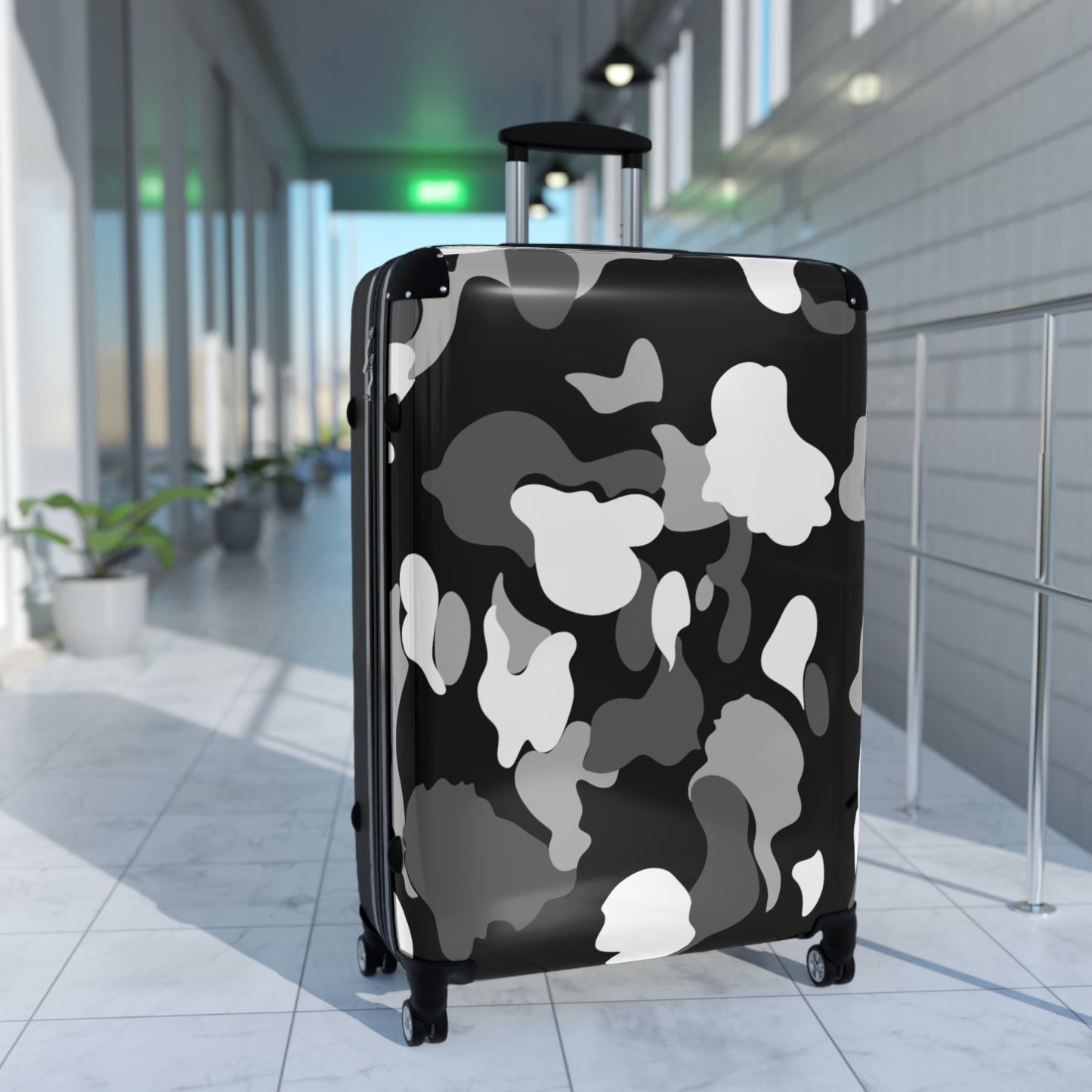 Dev-Camo Black/White Camo Suitcase