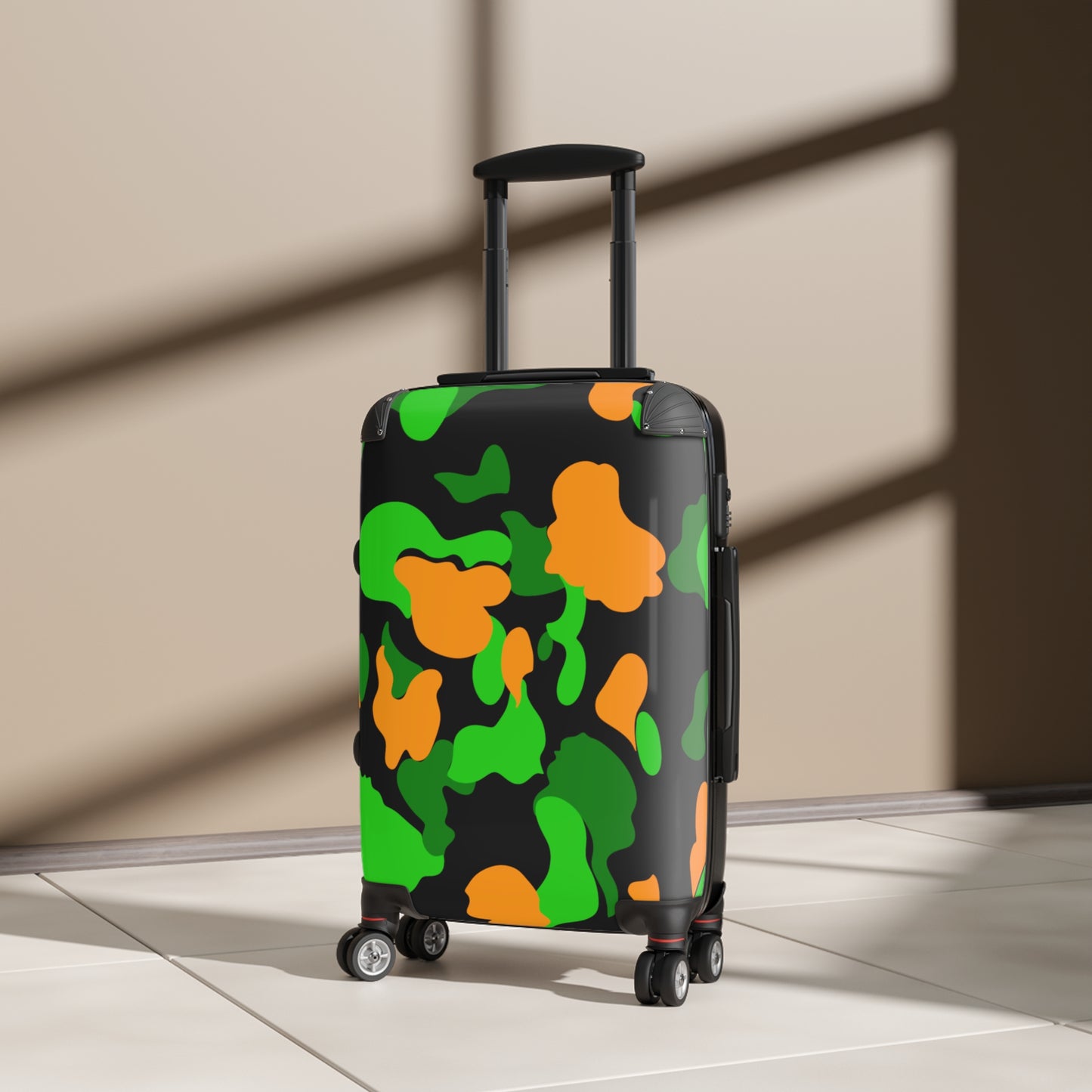 Dev-Camo Green/Orange Suitcase