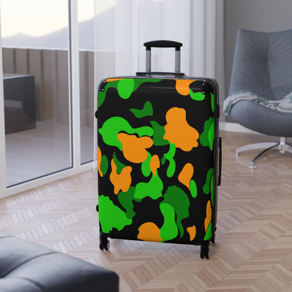 Dev-Camo Green/Orange Suitcase