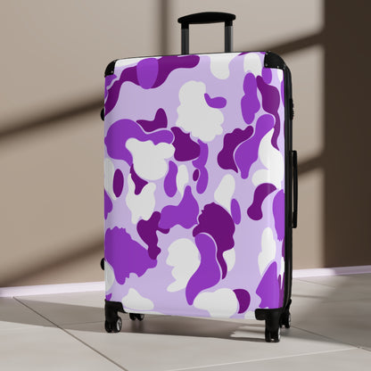 Dev-Camo Purple/White Suitcase