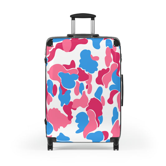Dev-Camo Pink/Blue Suitcase