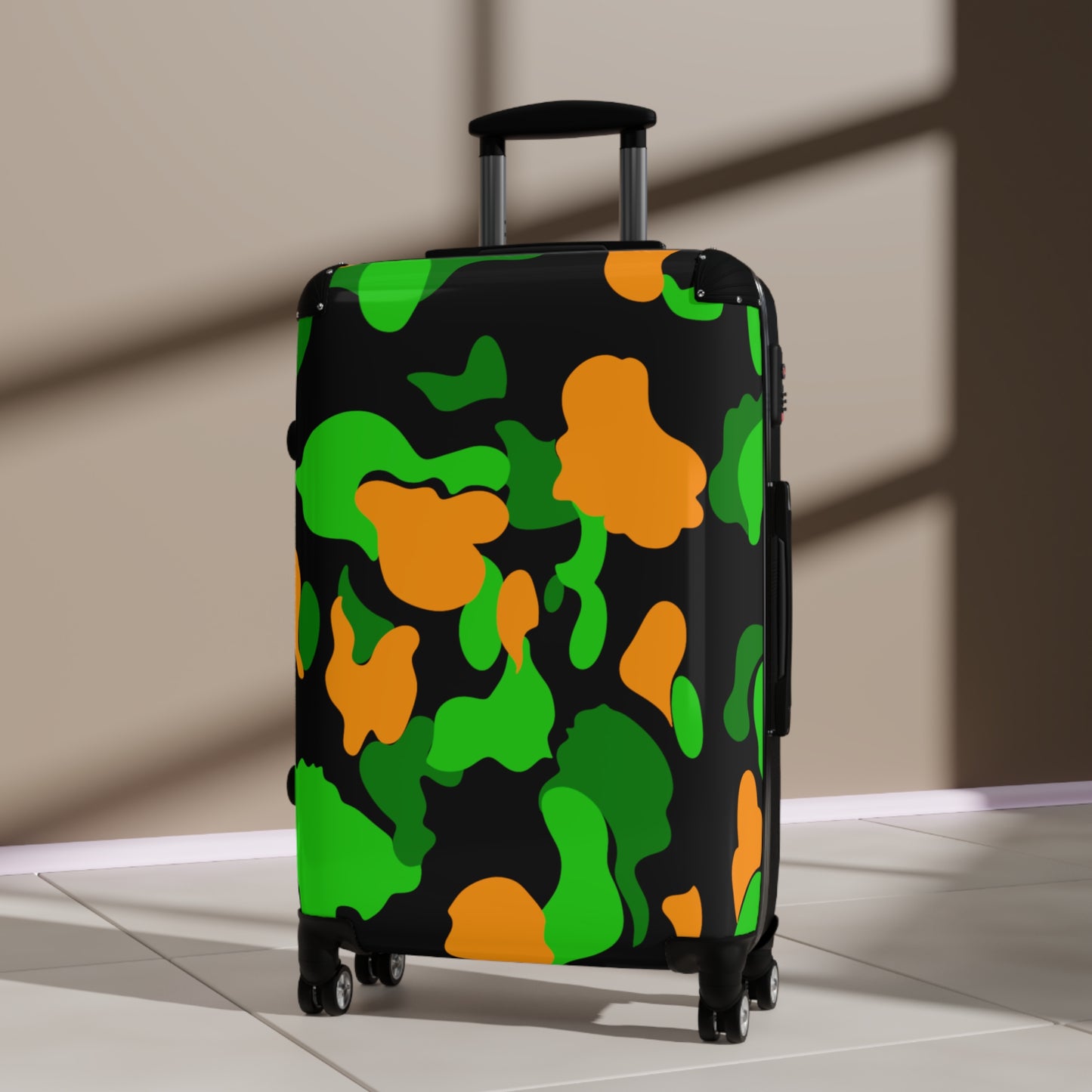 Dev-Camo Green/Orange Suitcase