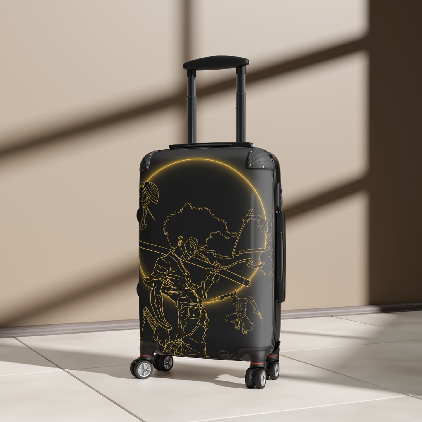 Travel Samurai Black Moon  Suitcase