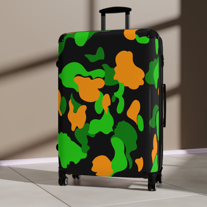 Dev-Camo Green/Orange Suitcase