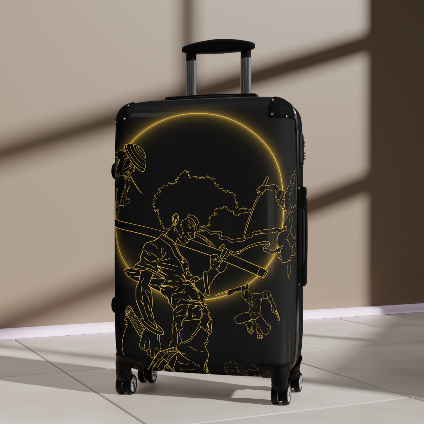 Travel Samurai Black Moon  Suitcase
