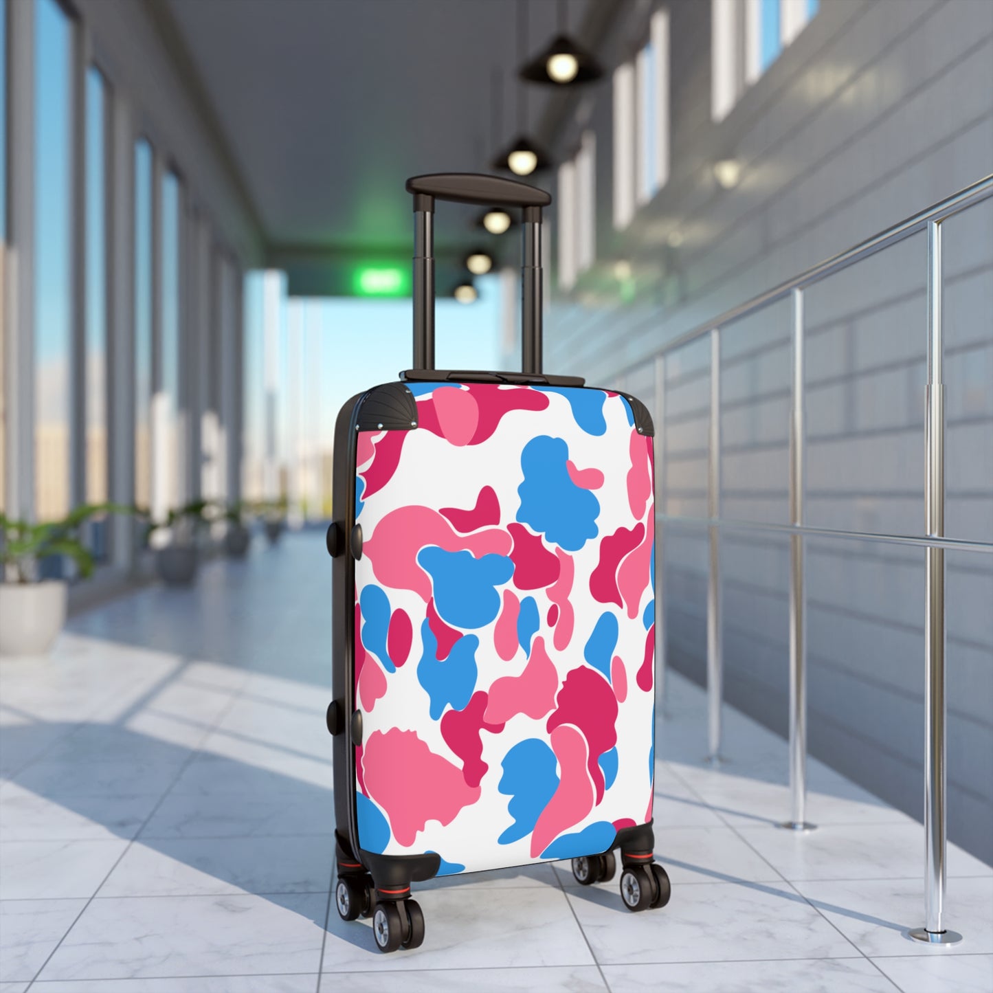 Dev-Camo Pink/Blue Suitcase