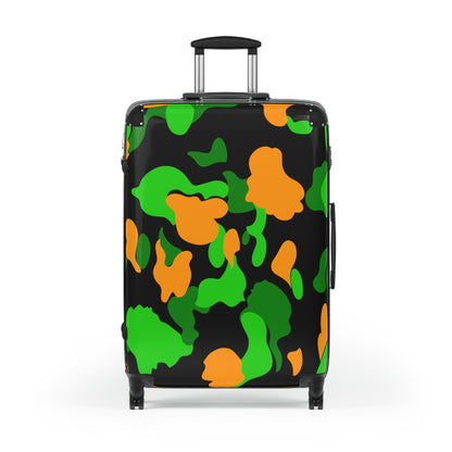 Dev-Camo Green/Orange Suitcase