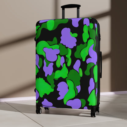 Dev-Camo Green/Purple Suitcase