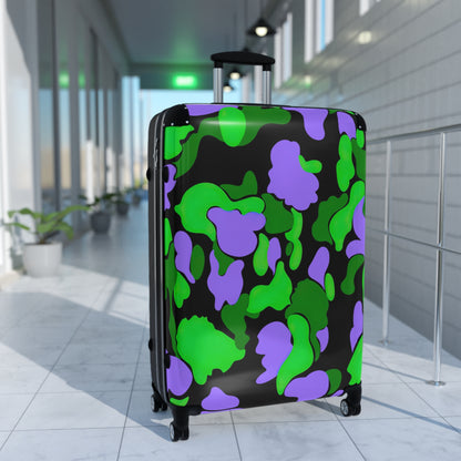 Dev-Camo Green/Purple Suitcase