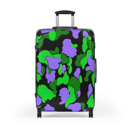 Dev-Camo Green/Purple Suitcase