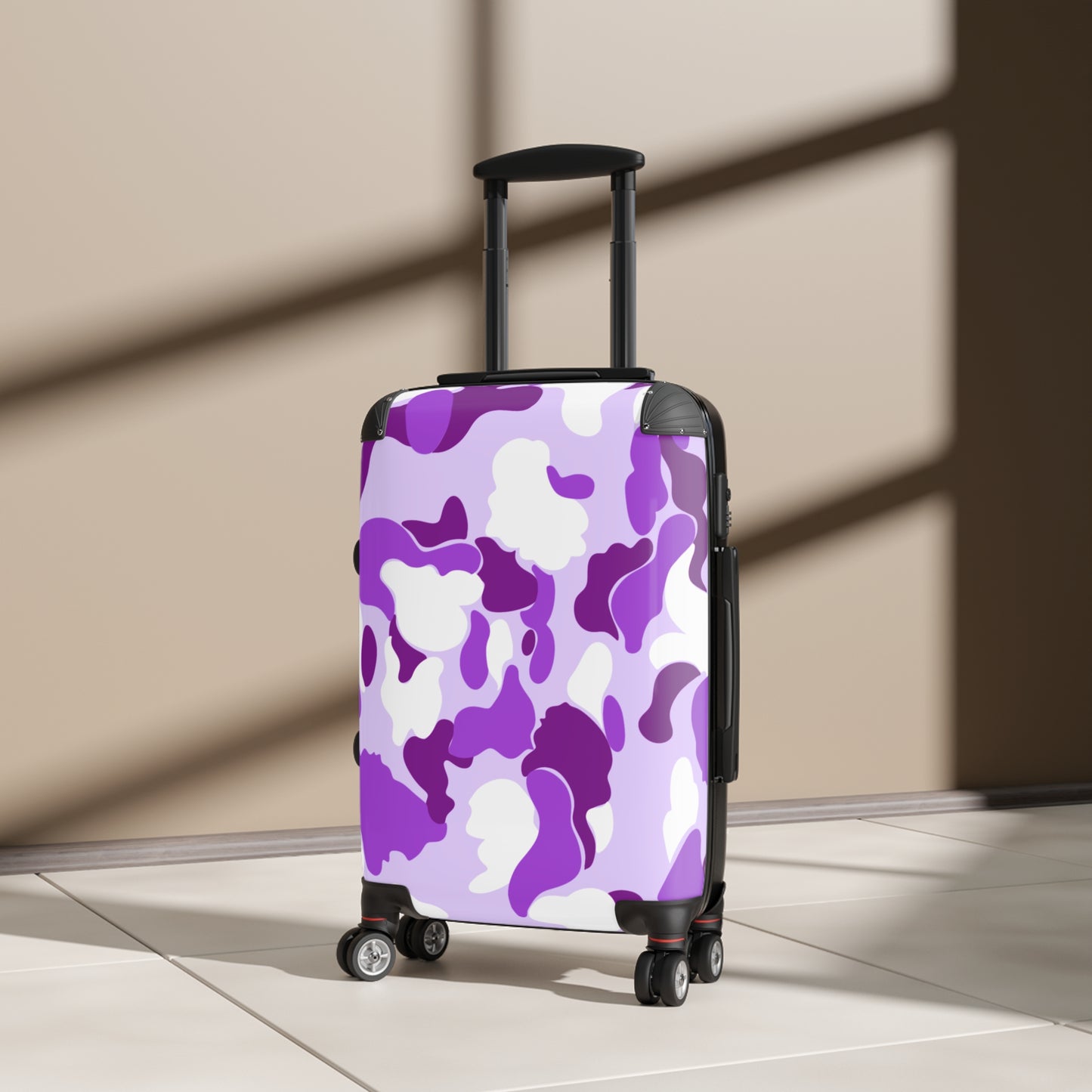 Dev-Camo Purple/White Suitcase