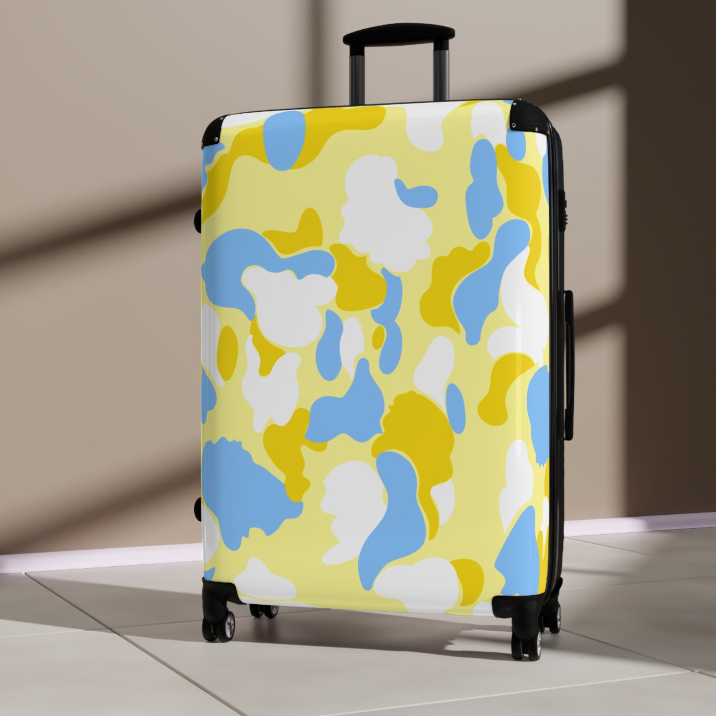 Dev-Camo Yellow/Blue Suitcase