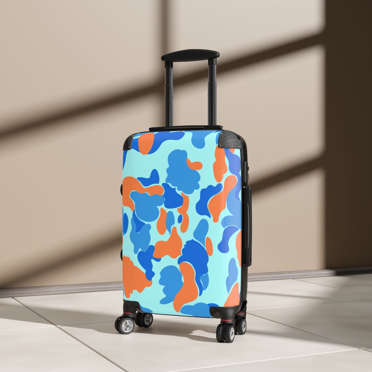 Dev-Camo Blue/Orange Suitcase